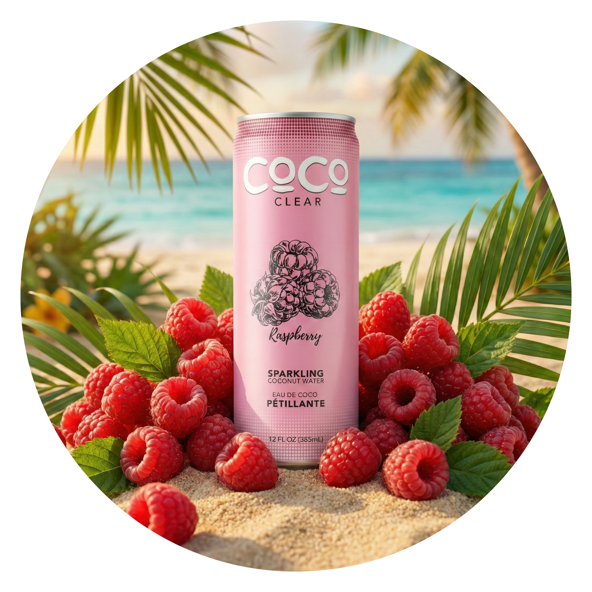 CoCo Clear Raspberry (24 Pack)
