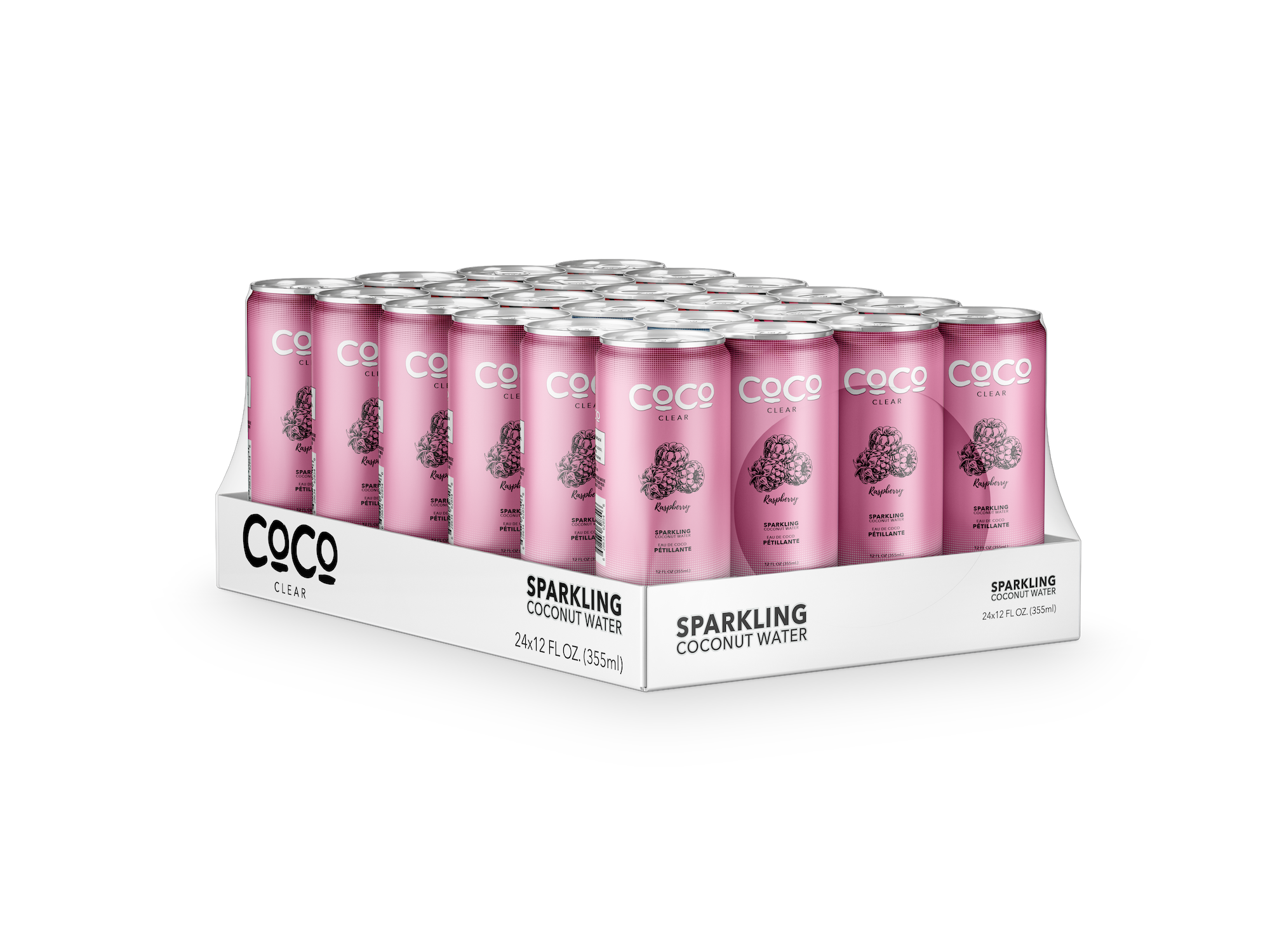 CoCo Clear Raspberry (24 Pack)